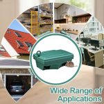 6 Pack Rat Bait Stations with Key Reusable Mouse Stations Mice Blocks Heavy Duty Boxes for Outdoor Rodents Mice Blocks, Bait Not Included (Classic,Green) - Image 7