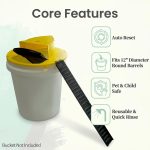 Humane Auto-Reset Mouse Trap Bucket Lid 5-Gallon Bucket Compatible - Image 6