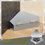 Qualirey 4 Pcs Mouse Bait Station Steel Metal for Indoor Outdoor Use - Image 3
