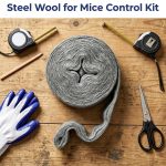 #1 Steel Wool Mice Control 65FT(1.1LB),Wool with Gloves & Scissors, Keep Mouse Away from Holes Steel Barrier and Gap Filler for Home, Wall, Garden, Kitchen, Pipeline in Garage, Coarse - Image 4