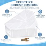 Qualirey 2 Pcs Large Rat Bait Station Mouse Bait Box with Key, Transparent - Image 3
