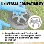 Aluminum Termi-te Bait Station Access Tool – Hassle-Free Opening of Bait Station Lids Making Inspections Faster and Simpler, - Image 4