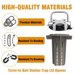 Aluminum Termi-te Bait Station Access Tool – Hassle-Free Opening of Bait Station Lids Making Inspections Faster and Simpler, - Image 6