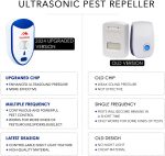 Ultrasonic Pest Repeller Humane Mice Control Electronic Insect Repellent Reject Rodent Bed Bug Spider Rat Defender Home Animal Plug in 2 Pack - Image 3