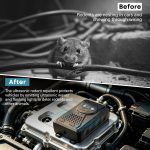 Ultrasonic Pest & Rodent Mouse Squirrels Repellent, Plug-in Electronic Rat Bat Repeller, Battery Operated Deterrent Control Mice for Car Engines - Image 5