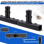 Qualirey 2 Pcs Rat Bait Stations Outdoor 15.2 x 10.6 Inch T Shaped Dual Entrances Mouse Box Vole Traps Compatible with Blocks Liquid or Granular for Outdoor Indoor - Image 5