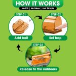 CaptSure™ 2-Pack Humane Mouse Traps Indoor for Home - Small Live Mouse Trap Catch and Release, Mice Traps for House Indoor & Outdoor - Reusable Catcher & No Kill Traps for Rodent/Voles - Image 3