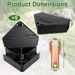6 Pack Rat Bait Station Tamper Resistant Dual Entrances Large - Image 2