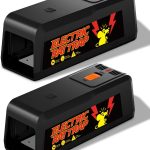 2 Pack Electric Rat & Mouse Traps for Home – 2800V Instant Eliminate, Pet-Safe Enclosed Design, No-Touch Cleanup, Reusable Indoor Rodent Trap for Kitchen, Garage, Basement