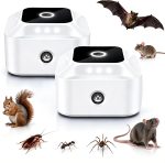 2 Pack Ultrasonic Rodent Repellent Plug in Electronic Mouse Repellent