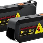 2 Packs Electric Mouse Trap High Voltage Mouse Traps Indoor for Home Electronic Mice Zapper with LED Light Reusable and Portable Mice Trap for Living Room Kitchen Garage