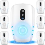 2026 Cvtayn Upgraded Ultrasonic Pest Repellent Indoor Repeller, Mouse Traps, Repellent Roach, Mouse, Bugs, Mosquito, Mice, Spider, Ant, Rodent Repellent Ultrasonic Plug in, 3 Mode Switching，6 Pack