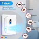 2026 Cvtayn Upgraded Ultrasonic Pest Repellent Indoor Repeller, Mouse Traps, Repellent Roach, Mouse, Bugs, Mosquito, Mice, Spider, Ant, Rodent Repellent Ultrasonic Plug in, 3 Mode Switching，6 Pack - Image 2