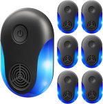 2026 Ultrasonic Repellent Indoor 6 Packs, Mouse Traps Insert Plug in, Insect, Roach, Rodent, Bugs, Ant, Mosquito, Mice, Spider Electronic Plug in Pest Control for House, Warehouse (6)