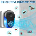 2026 Ultrasonic Repellent Indoor 6 Packs, Mouse Traps Insert Plug in, Insect, Roach, Rodent, Bugs, Ant, Mosquito, Mice, Spider Electronic Plug in Pest Control for House, Warehouse (6) - Image 2