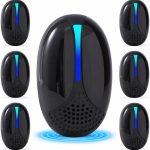 2026 Upgraded Ultrasonic Pest Repeller Indoor, Plug-in Mouse Traps, BLK 6P