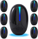 2026 Upgraded Ultrasonic Pest Repeller Indoor, Plug-in Mouse Traps, BLK 6P