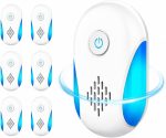 2026 Upgraded Ultrasonic Repeller 6 Packs, Indoor Ultrasonic Repellent for Roach, Rodent, Mouse, Bugs, Ant, Mosquito, Mice, Spider, Electronic Plug in Pest Control