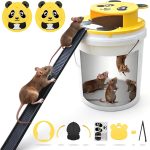2PCS Bucket Mouse Trap -Automatic Reset Flip Lid Multi-Catch Rat Traps