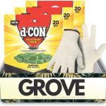 3X D-Con Bait Station Blocks for Mice Bundle with Work Gloves – Pre-Filled, Weather-Resistant Trays for Indoor and Outdoor Rodent Control in Small Spaces – Gift Set (4 Items)