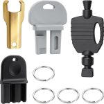 4 PCS Bait Station Keys for EZ KLEAN, FBS, PROTECTA EVO, AEGIS with 4 Key Rings for Indoor & Outdoor Use