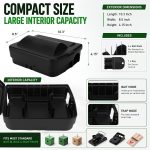 4 Pack Rat Bait Station, 10.3" x 8.5" x 4.2" Rodent Station - Image 2