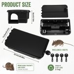 4 Pcs Rat Bait Stations with Keys Lockable Traps Outdoor Indoor - Image 2