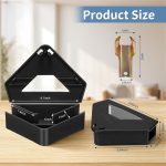 6 Pack Black Mouse Bait Stations with Visible Window & Keys - Image 2