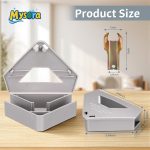 6 Pack Gray Mouse Bait Stations with Visible Window & Keys - Image 2