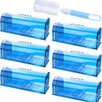 6 Pack Humane Mouse Traps No Kill Live Mice Trap Indoor for Home-Blue