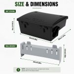 6 Pack Large Rat Bait Station with Key, 8" Tamper Resistant - Image 2