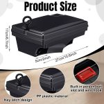 8 Pack Rat Bait Stations with Key Reusable Mouse Stations Mice Blocks Heavy Duty Boxes for Outdoor Rodents Mice Blocks, Bait Not Included (Classic,Black) - Image 2