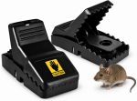 Blinc Mouse Trap, 2 Pack Heavy Duty Snap Trap, High Sensitivity, Reusable Mice Catcher and Killer for Indoors, Garage, Kitchen