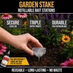 Catchmaster DEFIANT Reusable Outdoor Garden Stake Ant Traps (5 Pack), Bait NOT Included – Bait Stations That Hold Liquid Ant Killer - For Garden, Soil & Mulch – Discreet Bait Stations for Pest Control - Image 2