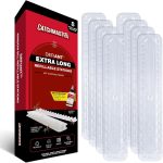 Catchmaster Defiant Extra Long Reusable Ant Traps Indoor (8 Pack), Bait NOT Included – Stackable, Narrow Bait Stations that Hold Liquid Ant Killer – 28 Entry Points for Maximum Access