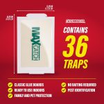 Catchmaster Max-Catch Glue Traps 36pk, Sticky Mouse Traps Indoor for Home - Image 2