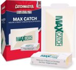 Catchmaster Max-Catch Unscented Glue Traps 36pk, Sticky Mouse Traps Indoor