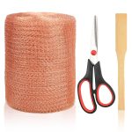 Copper Mesh Rodent Control, 5 in x 50 ft Proof Wire Screen Roll for Mice Rat Rodent, Bat & Snail, DIY Blocker Weep Hole Filler & Wool Mouse Trap