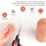 Copper Mesh Rodent Control, 5 in x 50 ft Proof Wire Screen Roll for Mice Rat Rodent, Bat & Snail, DIY Blocker Weep Hole Filler & Wool Mouse Trap - Image 2