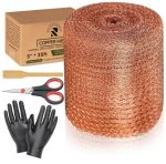 Copper Mesh Rodent Control Kit, 5 Inch x 35ft