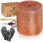 Copper Mesh Rodent Control Kit, 5 Inch x 35ft