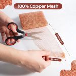Copper Mesh Roll for Rodent Control, 4 in x 10 ft, Pack of 2 with Scissors - Image 2