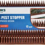 Heavy Duty Cat, Bird, Rodent Deterrent Outdoor Anti-Climb Repellent Security Device Spikes - 12 Pack [16.97FT] (1.98 pounds)