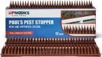 Heavy Duty Cat, Bird, Rodent Deterrent Outdoor Anti-Climb Repellent Security Device Spikes - 12 Pack [16.97FT] (1.98 pounds)