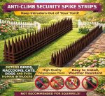 Heavy Duty Cat, Bird, Rodent Deterrent Outdoor Anti-Climb Repellent Security Device Spikes - 12 Pack [16.97FT] (1.98 pounds) - Image 2