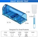 Humane Mouse Traps, Catch& Release, Reusable Rat Traps, Easy to Set and Safe for Family and Pets, No Kill for Small Rodent/Voles/Hamsters/Moles, Catcher That Works for Indoor/Outdoor, 4 Pack - Image 2