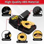 LULUCATCH Mouse Traps, 12 Pack Snap Rat Traps, Quick-Set Reusable Sanitary Mice Traps, Rodent Traps Mice Catchers Indoor Outdoor for Home Garage, Pet Safe & Easy to Use - Image 2