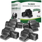 Large Rats Traps, Mouse Traps, Tunnel Snap Trap, 4 Count