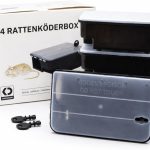 Lockable Rat & Mouse Bait Stations (4-Pack) – Secure Bait Box with Clear Lid & Dual-Entry Design – Weather-Resistant, Reusable (Bait Not Included)