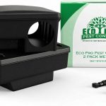Mouse Bait Station 2 Pack Medium Size, Tamper Resistant Lockable Bait Boxes Indoor Outdoor, High Capacity Mid Size Rodent Bait Box with Key, Reusable Weather Resistant Pest Control